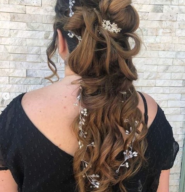 Queue de cheval pour coiffure de mariée Extension ponytail