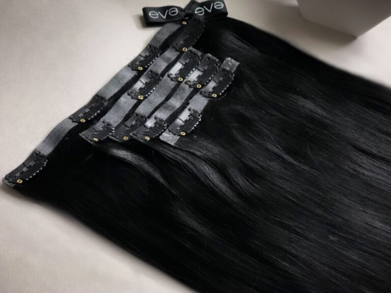 clip seamless jet black noir cheveux naturel